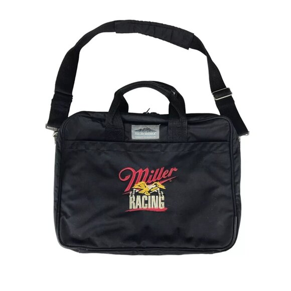 High‎ Sierra Unisex Black Miller Racing Detachable Adjustable Strap Document Bag - Picture 1 of 9